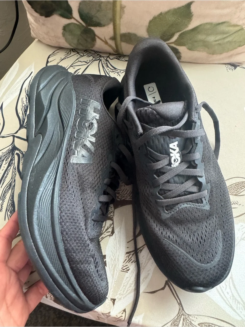 Hoka One One Black Athletic Running Shoes